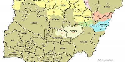 Kartta nigerian 36 todetaan