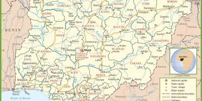 Täydellinen kartta nigeria