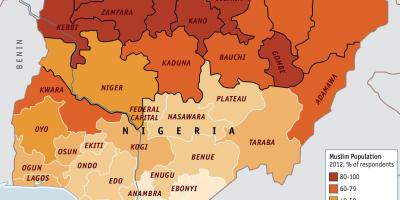 Kartta nigeriassa uskonto