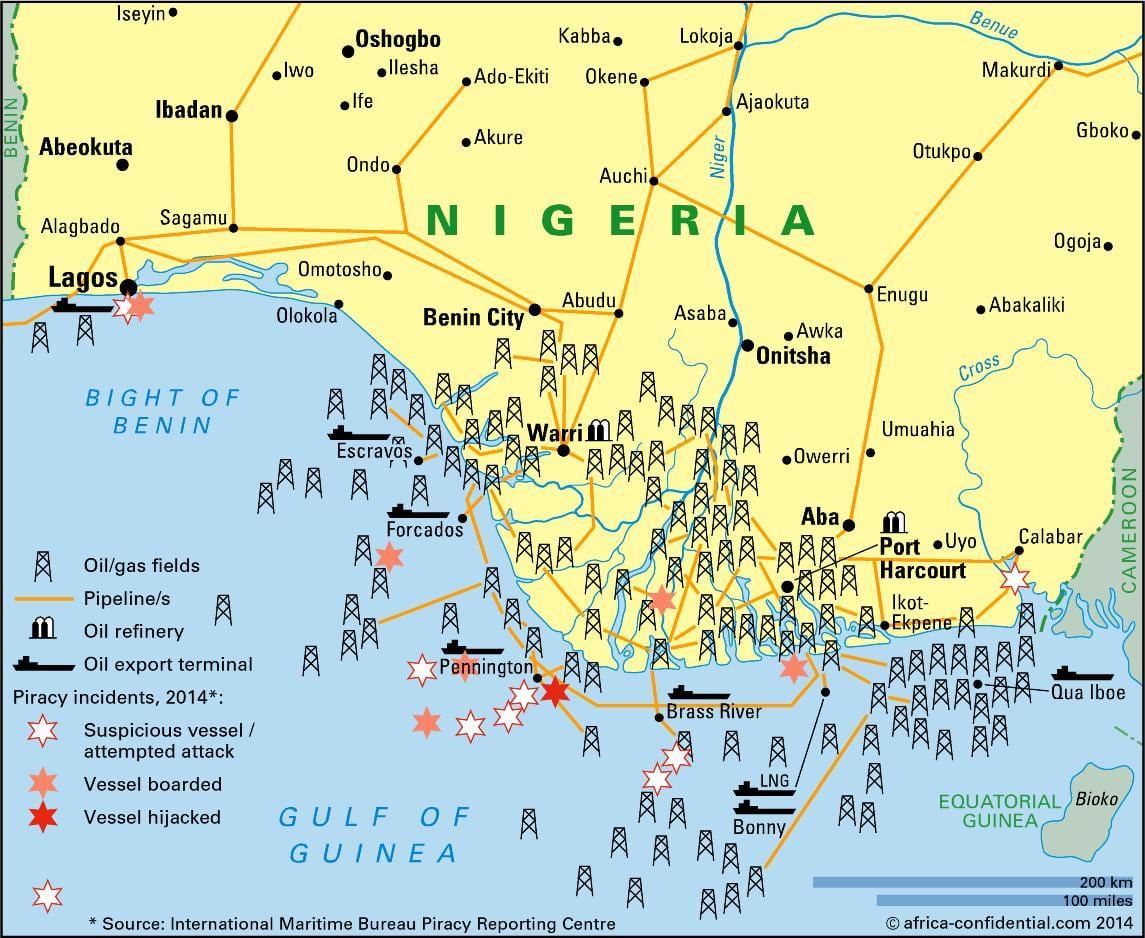 teollisuuden kartta nigeria