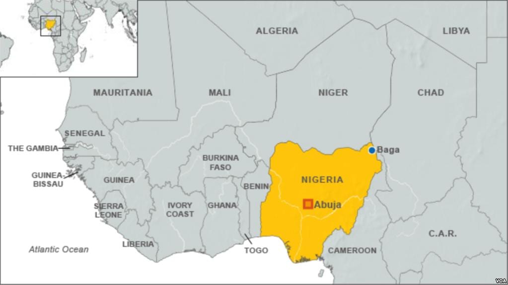Kartta nigerian rajojen