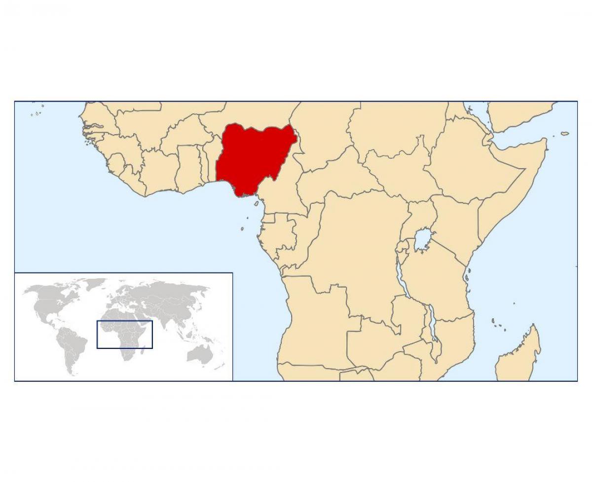 nigerian sijainti maailman kartalla