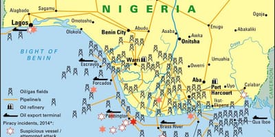 Teollisuuden kartta nigeria
