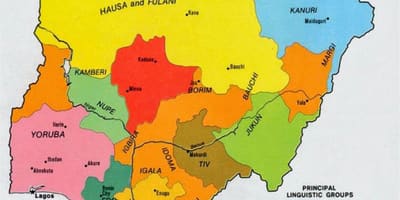 Kartta nigerian heimot