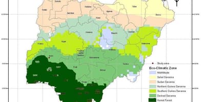 Ilmasto-kartta nigeria