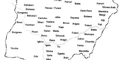 Piirrä nigeria kartta